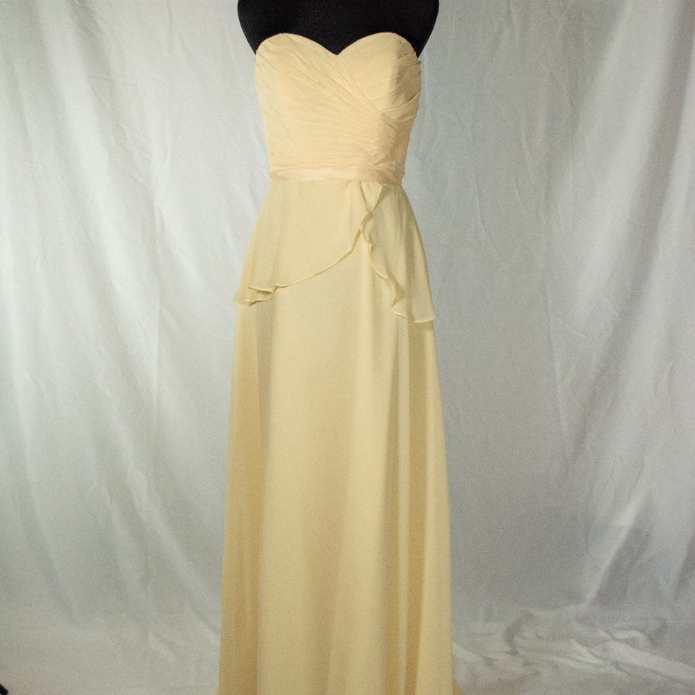 Mori Lee Bridesmaid style 673 in Buttercup